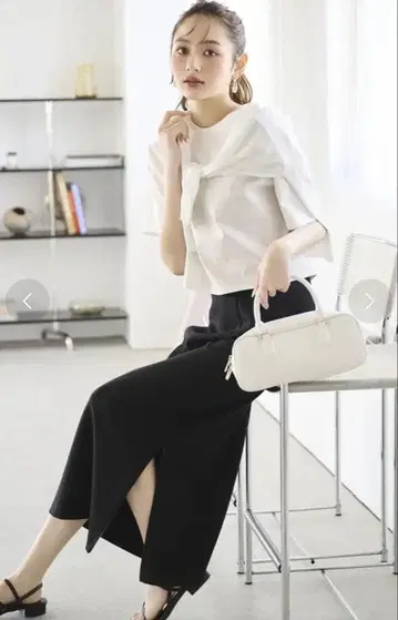 프로포션 바디 드레싱 실키 분또 타이트 스커트