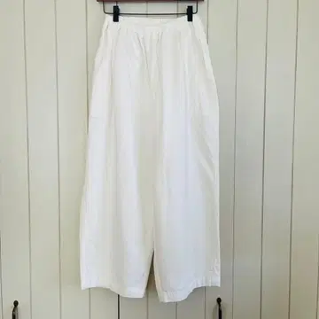 홈스펀 10온스 데님 개더 팬츠 3383 화이트