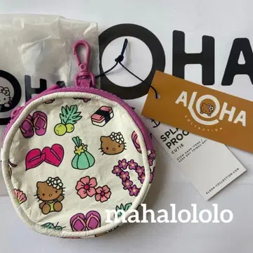 알로하 컬렉션 헬로키티 코인 케이스 파우치 하와이 한정판
