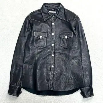 REDMOON 레드문 가죽 셔츠 남성용 긴팔 38 바이커