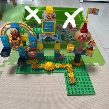 반다이 빙글빙글 움직이는 블록 호빵맨 상자 없음