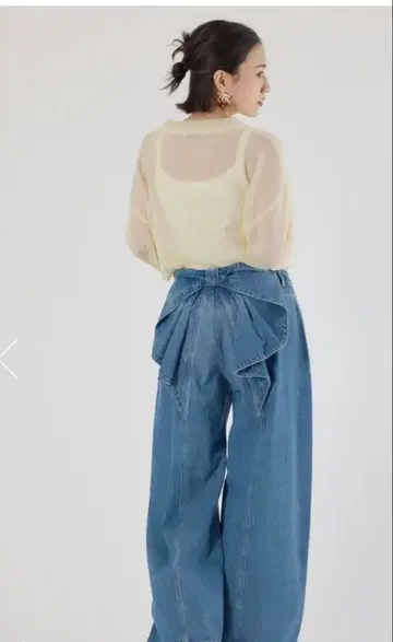 [ 택 포함 새상품 ] RODEO CROWNS 빅 리본 데님 팬츠 M