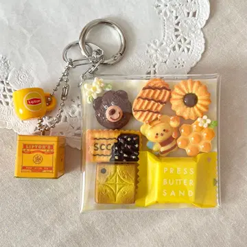 가챠 파우치 립톤 프레스 버터 샌드 허니 쿠키 티타임