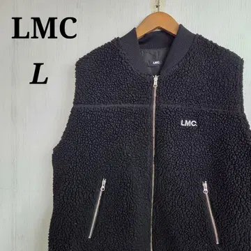 LMC 보아 자켓 베스트 L 블랙 자수 로고