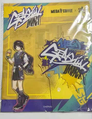원신 MEGA COFFEE 콜라보 방랑자 아크릴 스탠드 한국