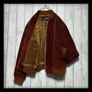 [ 코듀로이 블루종 ] 짧은 기장 보아 안감 파이핑 브라운 S~M