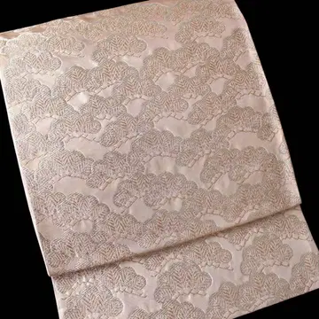 미사용 새상품급 송진 무늬 직조 후쿠로 오비 포멀 금실 골드 d32