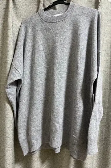 ZARA 메리노울 그레이 긴팔 스웨터 M-L