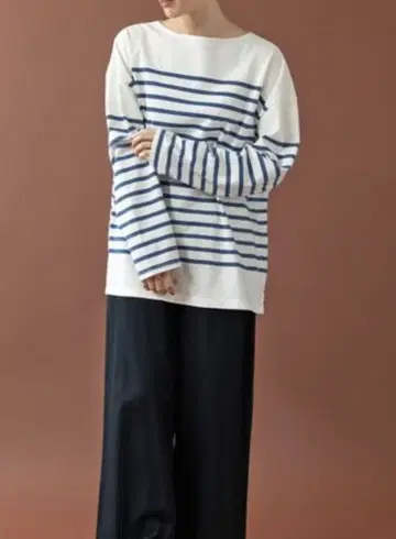 팰리시 패널 보더 보트넥 풀오버