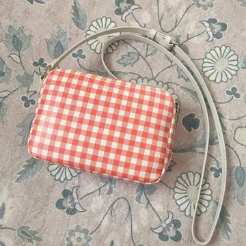 에네스베 숄더백 깅엄 체크