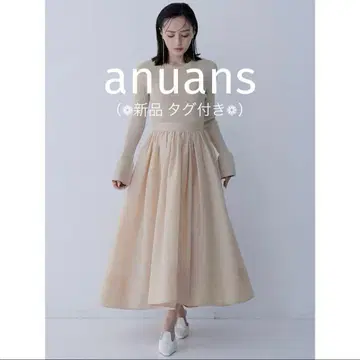 새상품 택 포함 anuans 시어 볼륨 스커트 코랄 M 플레어