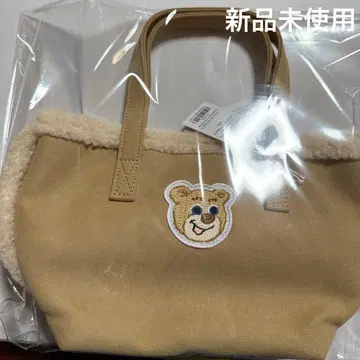 [ 미사용 새상품 ] 페이저 올드 테디 와펜 보아 토트백 베이지