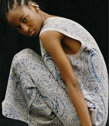 AMERI 완판 색상 ASMEE 2WAY I LINE KNIT DRESS