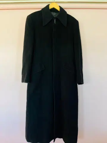 롱 코트 ZEN-JAC 남성용 L 사이즈 일본제 남성용 블랙 블랙 겨울