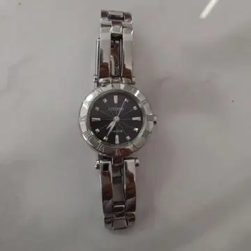 실버 스테인리스 스틸 쿼츠 손목시계