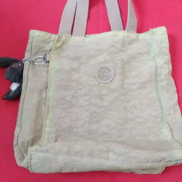 키플링 베이지 나일론 토트백