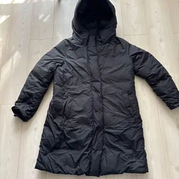 무인양품 후드 부착 다운 코트 S 블랙 새상품급