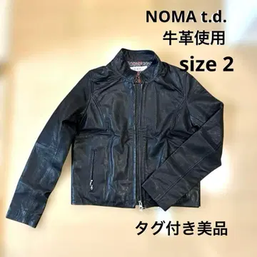 [ 택 포함 미사용 ] NOMA t.d. 소가죽 가죽 자켓 일본제