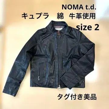 [ 택 포함 미사용 ] NOMA t.d. 소가죽 큐프라 가죽 자켓 일본제