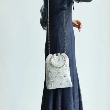 Thevon 파티 백 비즈 자수