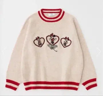 새상품! MD X'mas KNIT MINNIE 니트 미니 화이트