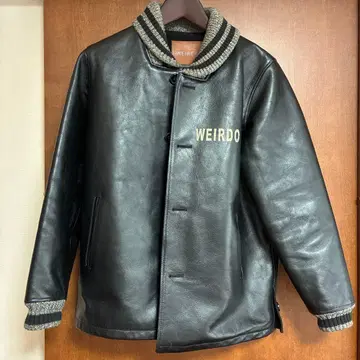 위어드 weirdo 가죽 파라오 자켓 블랙