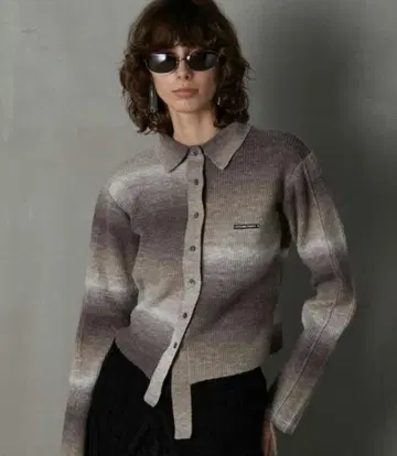 PRANKPROJECT 카스리 니트 셔츠 / Blur Knit Shirt