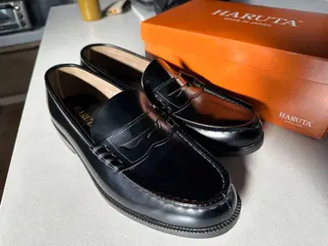 [하루타] 로퍼 3E 천연 가죽 남성용 906 블랙 28 cm 3E