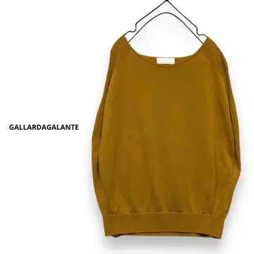 GALLARDAGALANTE 코튼 니트 와이드 니트 니트 베스트