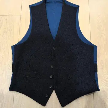 해리스 트위드 남성용 베스트 헤링본 수트 L