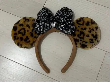 디즈니 레오파드 무늬 귀 머리띠