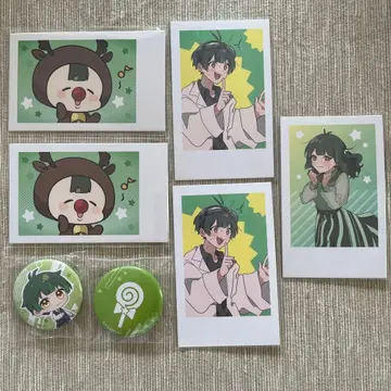 스타포라 키사라기 유우 폴라로이드풍 트레이딩 카드 & 캔 배지 세트