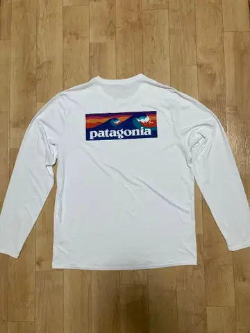 patagonia 캐플린 쿨 데일리 롱T 화이트 남성용 M