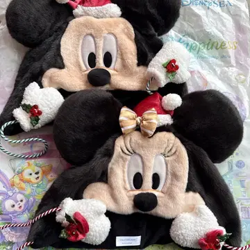 디즈니 크리스마스 팬캡 미키 미니