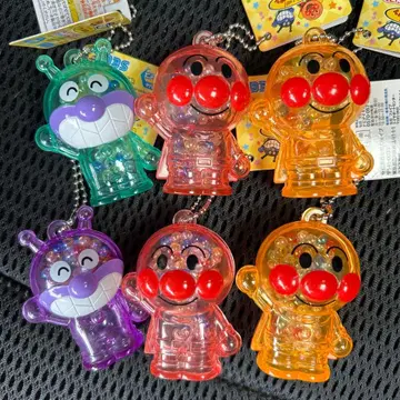 택 포함 새상품 그것에 가라! 호빵맨 바스락 클리어 키링