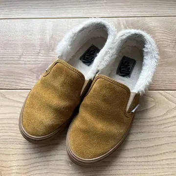 VANS 스웨이드 퍼 슬립온 브라운