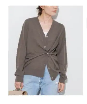 플라주 카슈쿨 가디건 카키