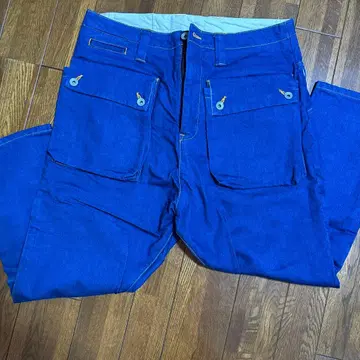 데님 카고 팬츠