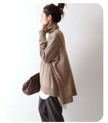 컨디션 최상 FRAMeWORK 프레임워크 하이 게이지 천축 터틀넥