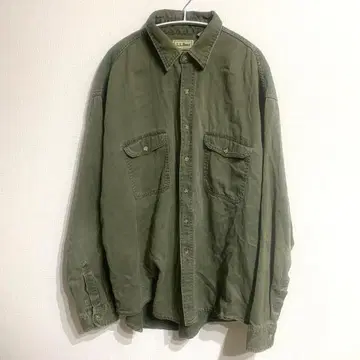 L.L.Bean 올리브 그린 Canada제 긴팔 셔츠