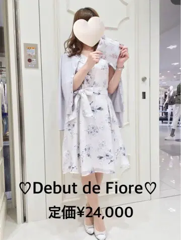 데뷔 피오레 수채 플라워 원피스