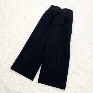 LAUTRE AMONT 센터 프레스 플레어 팬츠 블랙 40 L