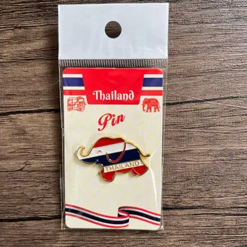 오사카 만박 EXPO 태국관 태국 파빌리온 핀 배지 코끼리