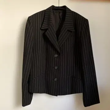 핀스트라이프 여성용 자켓 블랙 M 사이즈