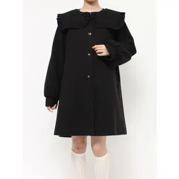 merry jenny 프릴 세일러 카라 A라인 코트