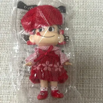 페코짱 니트 모자 마스코트 키링 키체인 후지야