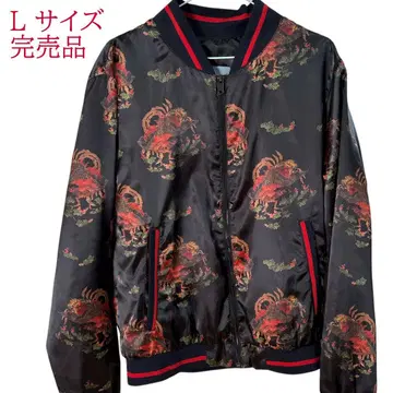 [ 인기 완판템 ] ZARA 자라 스카잔 수베니어 자켓 봉황 일본풍 패턴