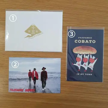 후지 패브릭 엽서 6매 세트