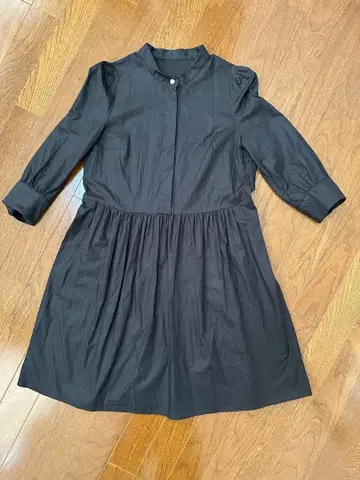 Lois CRAYON [ M 사이즈 ] 블랙 셔츠 원피스 7부 소매