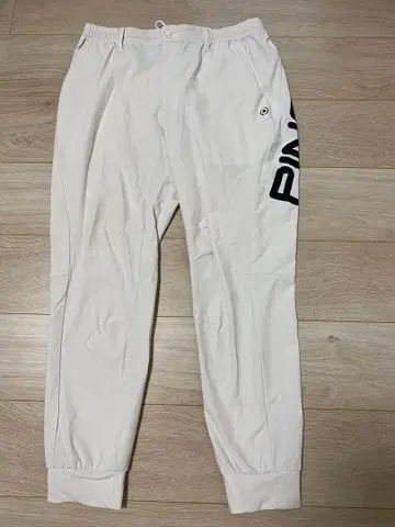 PING 화이트 조거 팬츠 L
